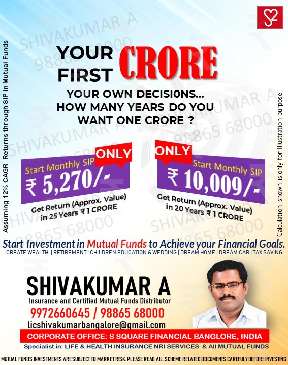 Start Mutual Funds (SIP)