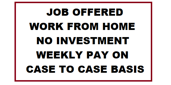 Jobs offered: Work from home, WFH, HYBRID, Bangalore jobs, india jobs, best jobs, work from home, weekly payout, housewife, retired person, extra earning, employees, workers, garment workers, factory employees, directors