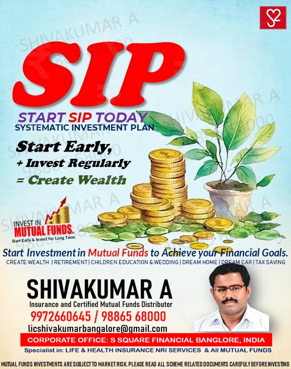 Mutual funds, shivakumar Bangalore, insurance agent bagngalore, SIP investment benefits, Top performing mutual funds, How to start SIP, Best SIP plans, SIP calculator, SIP investment benefits, Minimum investment amount, Tax benefits of SIP, Long-term SIP returns, Risk assessment in SIP, start mutual funds sip, mutual funds sip, Tax saving mutual funds, ELSS, SIP vs lump sum investment, KYC Compliance, Choosing a Fund, Setting SIP Details, 