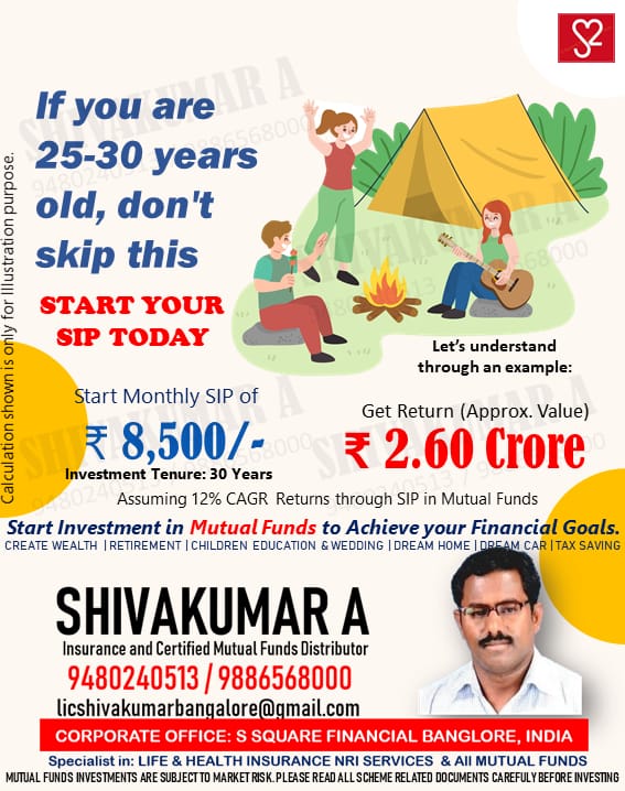 If you are 25-30 years old, don' skip this, if you are in your 30s, start mutual funds, start sip sip bangalore statmutualfundssip 