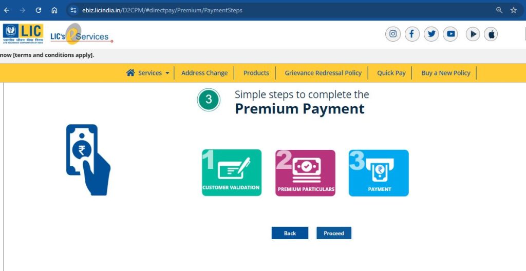 PAY LIC DIRECT PREMIUM PAYMENT ONLINE