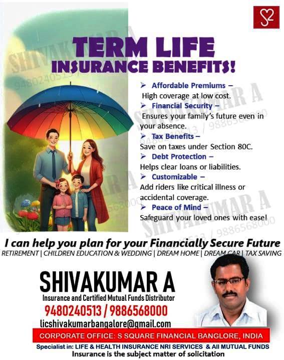 Shivakumar Bangalore, term insurance advisor, term plans, Mutual Fund Distributor Bangalore, SIP Advisor Bangalore, Health Insurance Bangalore, Tax Consultant Bangalore, NPS Advisor Bangalore, LIC Policies Bangalore, Mutual Fund SIP Bangalore, 